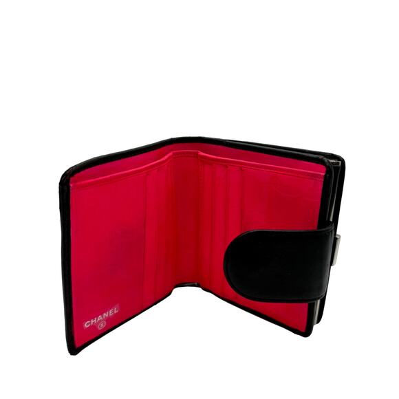 Chanel Black/White Quilted Ligne Cambon Bifold Kisslock Wallet*FULL Inclusion - Picture 2 of 16